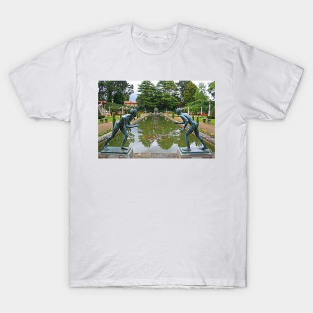 Italian Garden, Compton Acres T-Shirt by RedHillDigital